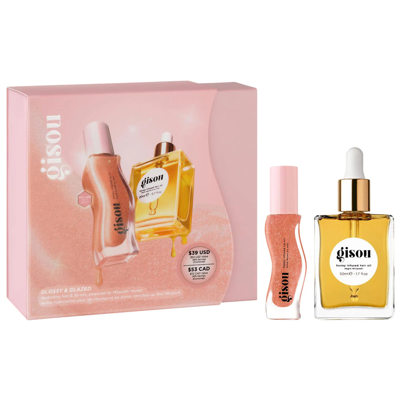 Glossy & Glazed Hair & Lip Oil Gift Set – Kaia