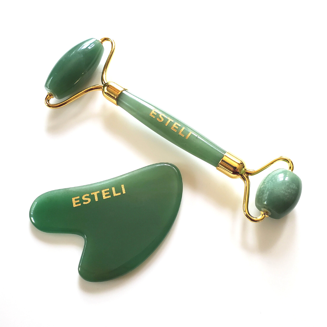 Gua sha and Face Roller Set