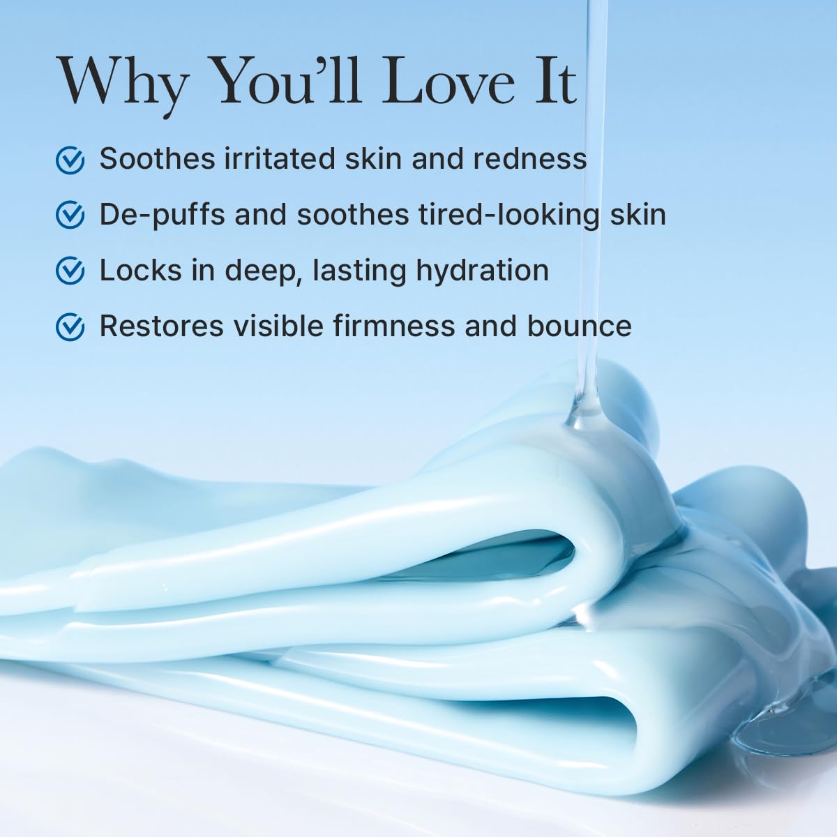 Blue Collagen Hydrogel Face Mask