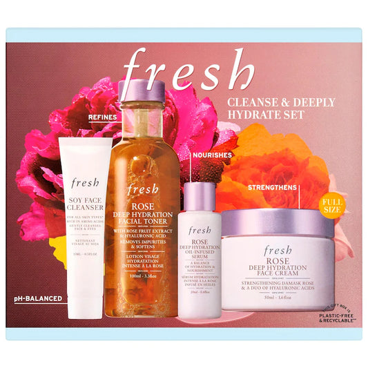 Rose Deep Hydration Skincare Set