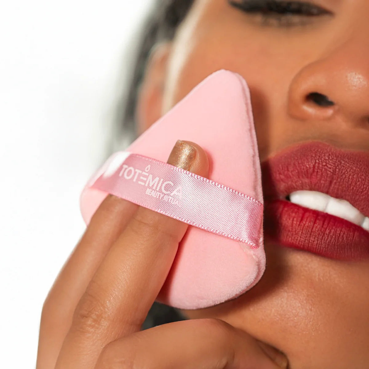 Puff en Polvo Terciopelo Triangular