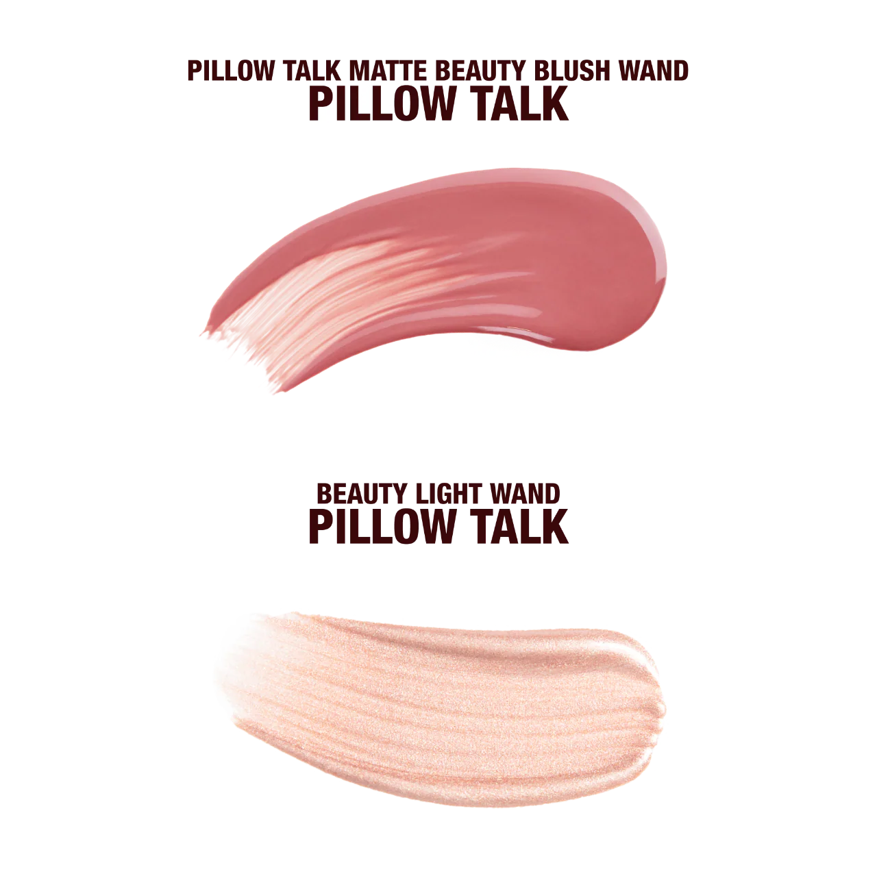 Mini Pillow Talk Blush and Glow Beauty Highlighter Wand Set